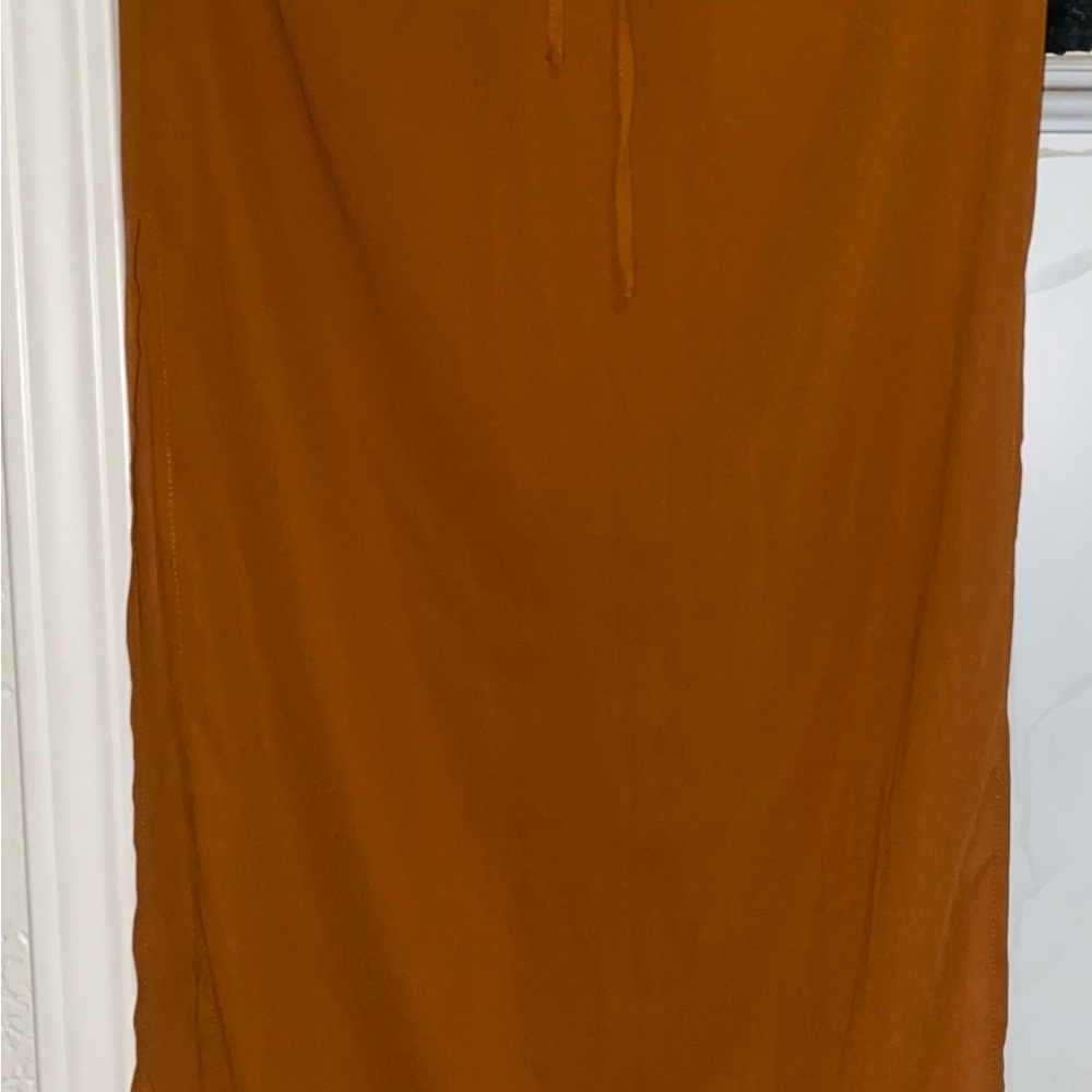 Forever 21 Orange Maxi Pencil Skirt Casual
